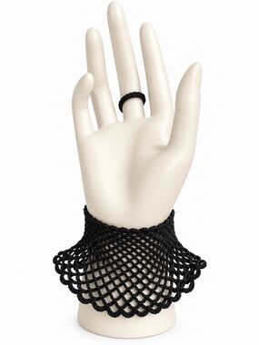 FBC Studio | Accessories | Handmade Crochet Lace Single Hand Glove ...